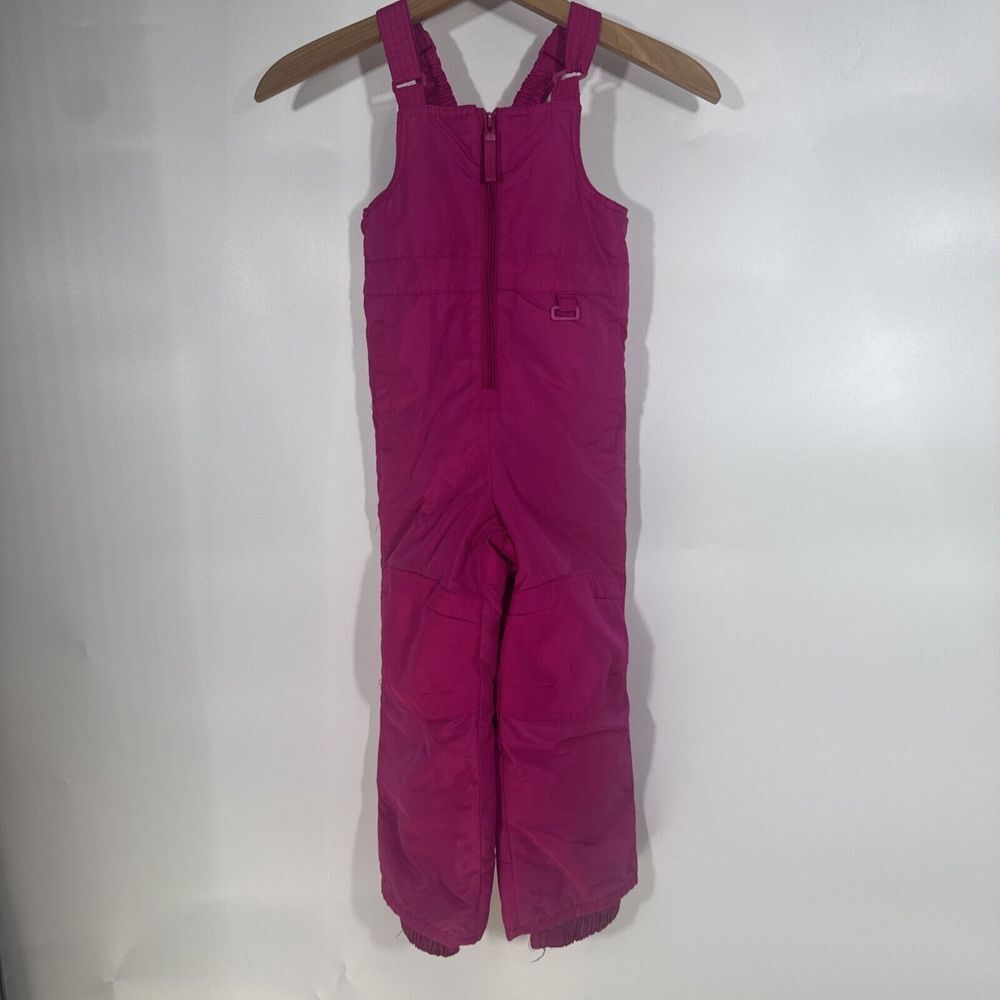 Circo Girls Pink Insulated Snow Bibs Overalls Size 4T Fuchsia Winter Pants